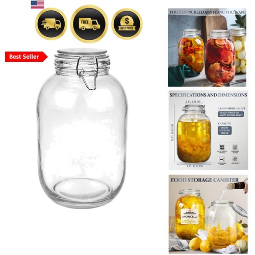 Gallon glass jar with - glass, airtight