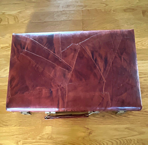 Leather backgammon board game - backgammon,