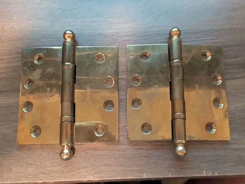 Baldwin brass door hinges - brass,
