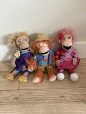 X3 Zingzillas Monkey Soft Toy 9” Plush girl dress bbc Bundle, Cbeebies 