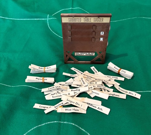 Subbuteo match score - subbuteo,
