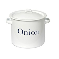 Storage Pot: White Onion
