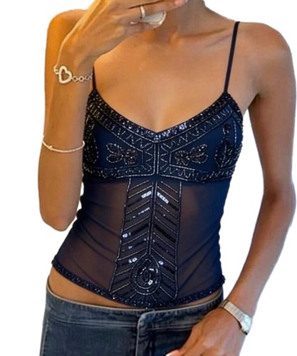 Edited navy bedazzled tank - edited,
