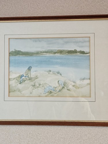Vintage framed print - framed, 'jennifer
