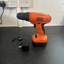 Black And Decker Cordless Drill EPC12 With Charger Cable No Box 