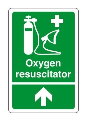 Oxygen resuscitator arrow - ,
