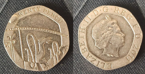 20p 2011 coin die - 20p,