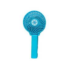  Portable Hand-held Blue Fan Mini Folding  Fan Cooler Cooling USB  Rechargeable