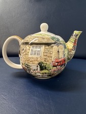 Traditional Farmhouse Teapot Depicting a Farm Scene 3-4 cup capacity Tea Pot  