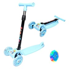 Kids Child Kick Push Scooter 3 Wheels LED Flashing Tilt Lean Boys Girls Scooter