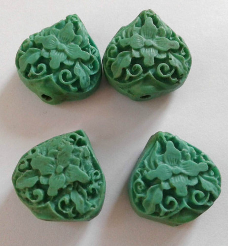 Turquoise fine carved - 4,