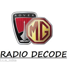 ROVER BLAUPUNKT CD32 OR CD43 RADIO CD PLAYER DECODE CODE SERVICE MG 25 45 ZR