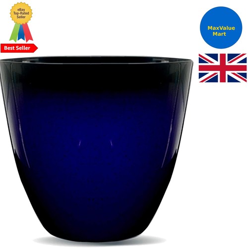 Stylish midnight blue glazed - blue,