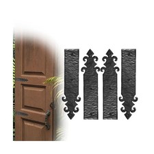 4 Pack 12" Black Faux Strap