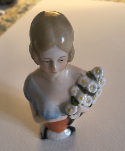 Hand painted half porcelain - painted,