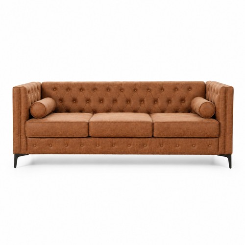 Modern faux leather seater - modern, 3