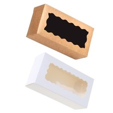 50 Pieces Macarons Packaging Box for Retailers Cardboard Cupcake Display Cases