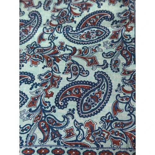 Lewin turquoise paisley - turquoise,