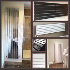 Vertical Horizontal Designer Radiators CORWEN Flat Panel Slimline (4 Colours)
