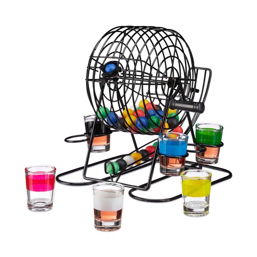 Bingo cage drinking game - , 6