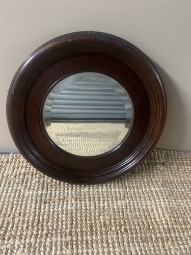 Beautiful antique round mirror - round,