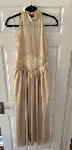 Zara halter neck embroidered