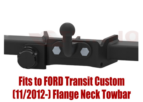 Flange neck tow bar - flange, for
