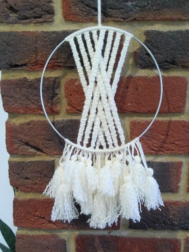 Modern macrame dream catcher - modern,