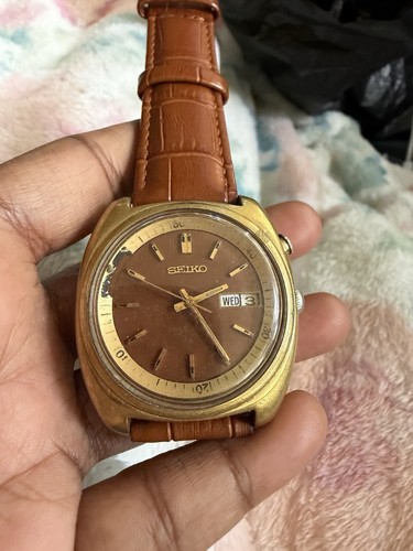 Seiko bell matic brown - brown, day