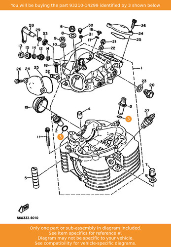 Yamaha ring 93210 - o-ring,, oem