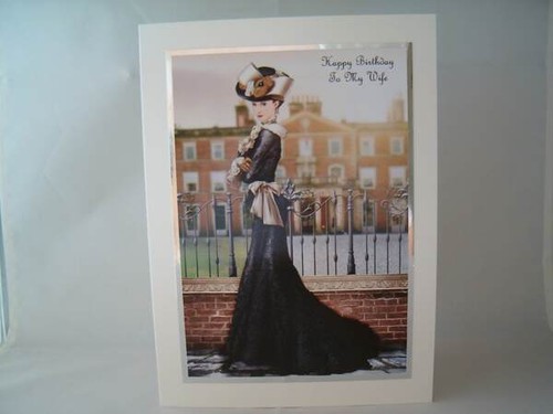 Handmade art deco lady wife - art,
