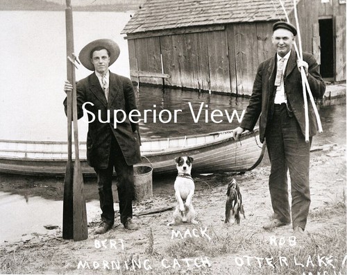 Old time fishing - stringer, wood