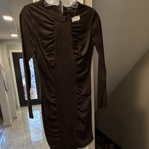 Zara basic brown ruched - zara,