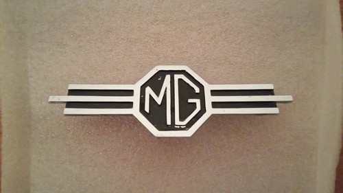 Vintage chrome bonnet - mg, boot