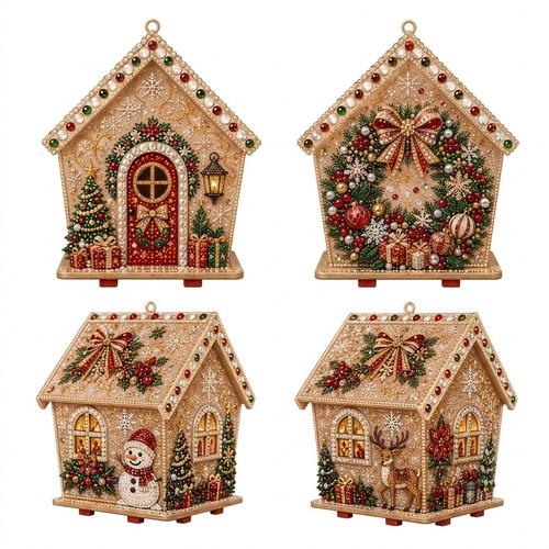 Wooden house christmas - wooden,