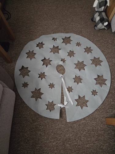 Grey christmas tree - christmas,