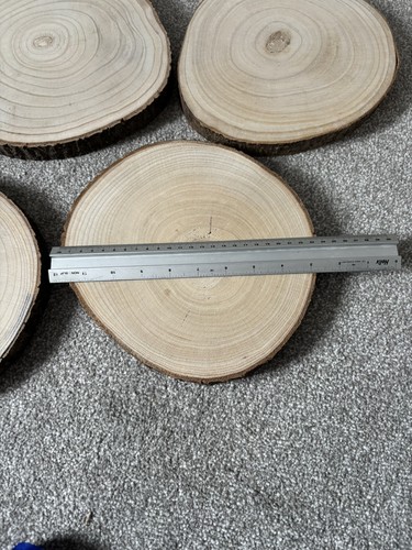 Rustic wooden log slices - 5,