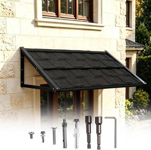 Fixed metal awning - metal,