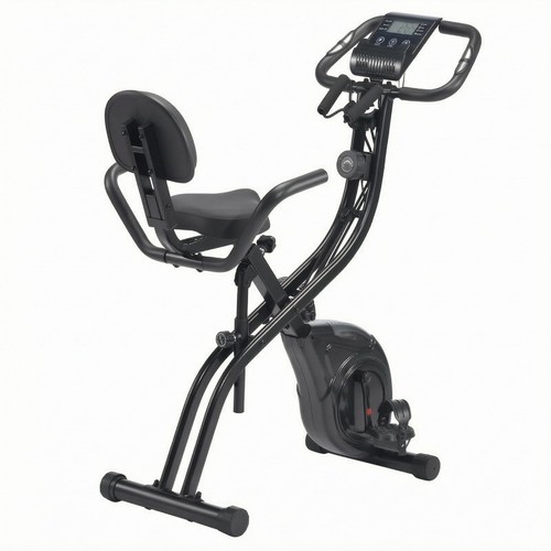 Folding exercise bike - exercise, lcd