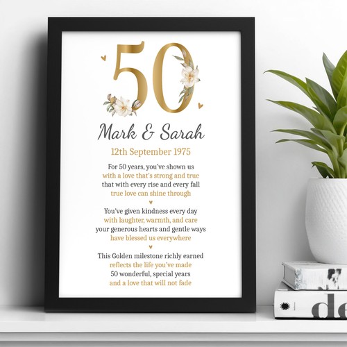 Personalised 50th anniversary - personalised,