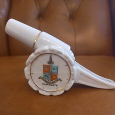 GOSS TYPE SHELLEY CRESTED CHINA FIELD GUN.RAMSGATE