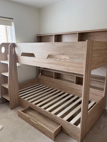 Solid bunk beds 3ft - beds, very