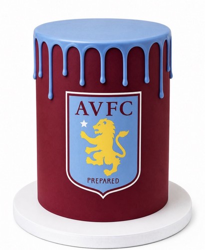 Aston villa edible cake - aston, wrap