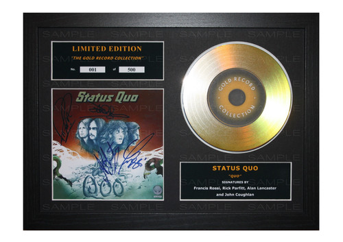 Status quo gold disc - quo,