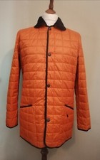 John Partridge Cube Quilted Jacket Orange Size Medium RRP £155