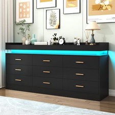 9 Drawer Dresser with LED