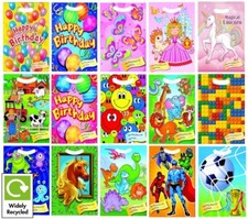 Boys Girls Party Goodie Bags - Birthday Loot Treat Recyclable Plastic Candy Bag 