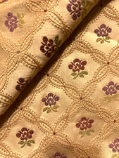 Gold & Burgundy Floral Motifs