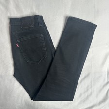 Levis 502 tapered fit black jeans 31 waist 32 leg premium big E Levis zip fly