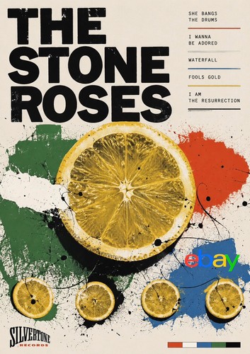 The stone roses print - roses, a4